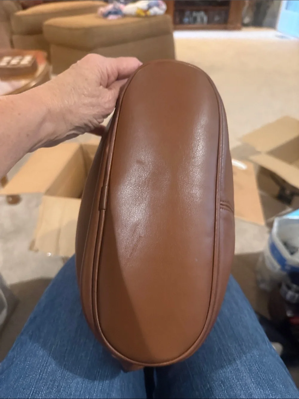 Coach Brown Leather Flap Crossbody Bag